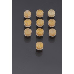 GOLD 6 mm plastic Pearl Dot Inlay (10 pieces)